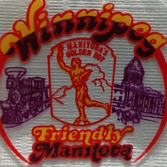 Winnipeg Manitoba Ashtray Friendly Manitoba Golden Boy Train - Picture 2 of 3